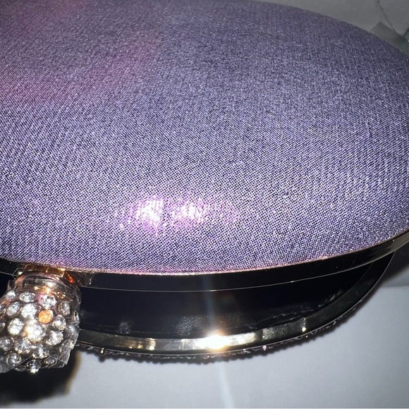 RAMLA Purple Jeweled Clutch with Chain Handbag NWOT - Picture 6 of 9